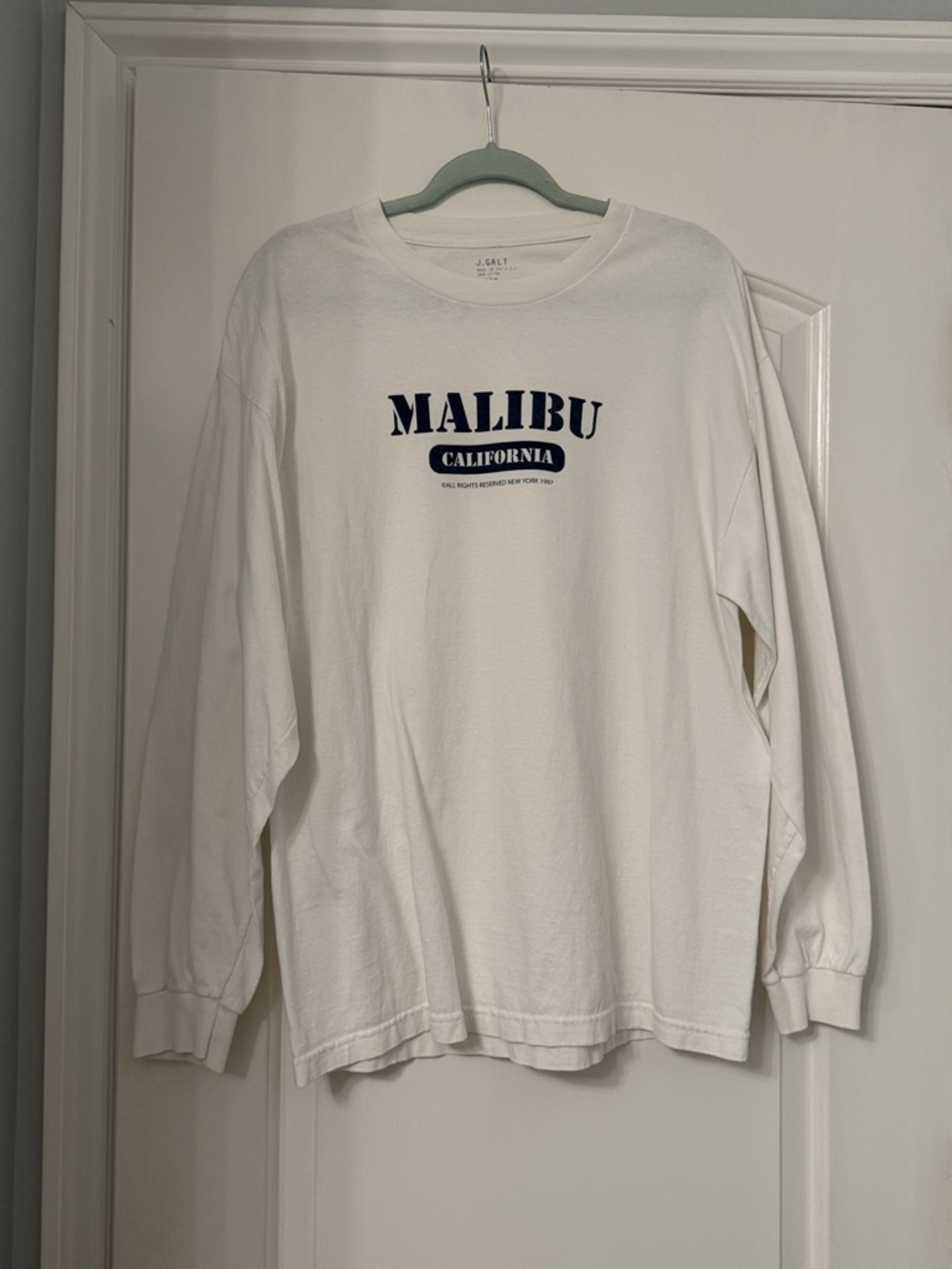 John Galt White Malibu Long Sleeve